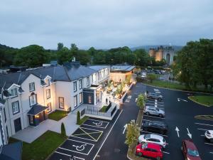 an aerial view of a street in a city at Bunratty Castle Hotel & Leisure Club, BW Premier Collection in Bunratty