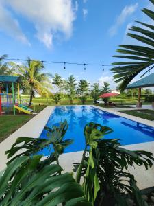 a pool at a resort with a playground at Perla Arenal View in Fortuna