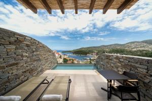 a view from the balcony of a villa at KHAI Syvota in Syvota