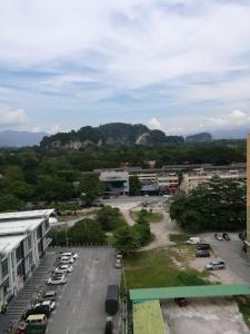 an aerial view of a parking lot with cars parked at Hotel Ipoh City in Ipoh