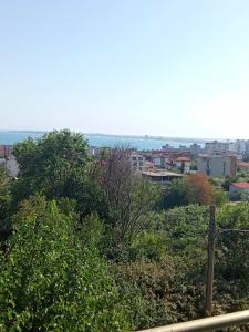 a view of a city with buildings and trees at Studio A in Sveti Vlas