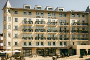 a rendering of the grand hotel imperial in paris at Grand Hotel Ampezzo in Cortina dʼAmpezzo