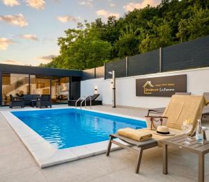 an image of a swimming pool in a house at Residence La Femme in Tuzla