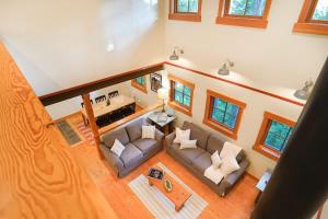 an overhead view of a living room in a house at The Shuksan in Deming +67 photos