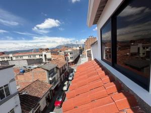 a view from the balcony of a building at Suite Vlady in Cuenca
