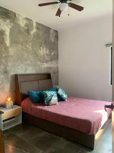 Giường trong phòng chung tại Ribera del lago +55 ảnh