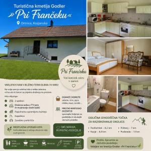 a collage of photos of a pti house at Francek house Podčetrtek in Buče +18 photos
