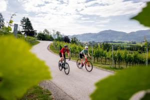 two people riding bikes down a gravel road at Bed and Breakfast Mittelkärnten in Althofen