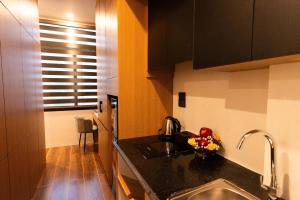 a kitchen with a sink and a counter top at CELINA HOTEL Ninh Bình in Ninh Binh +17 photos