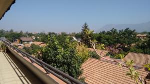 a view from the roof of a house at Habitaciones en Departamento in Santiago +7 photos