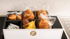 a drawer filled with bags of food on a cabinet at Maison Alexeur - Intero Appartamento in Crotone