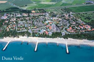 an aerial view of duna villeille resort on the beach at Hotel Playa Blanca in Duna Verde