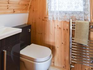 a bathroom with a toilet and a sink at Stainton-Uk1395 in Corney