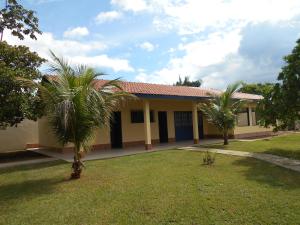 una casa con dos palmeras delante de ella en Quartos Anavilhanas en Novo Airão