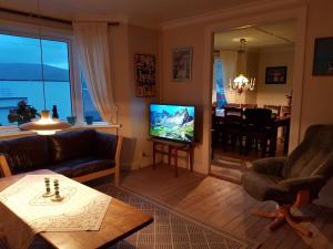 TV a/nebo společenská místnost v ubytování Budget Guesthouse Borgustova