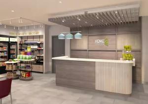 a home store with a counter in a store at Home2 Suites By Hilton Hazleton in Hazleton