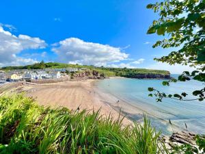 a view of a beach in ireland at Dunmore East Ocean View Suite in Dunmore East