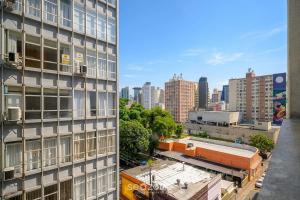 a view of a city from a building at Charming apartment in downtown Floripa EDC402 in Florianópolis