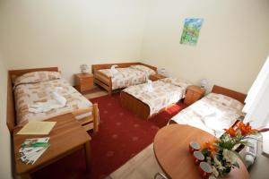 Łóżko lub łóżka w pokoju w obiekcie Ośrodek Wypoczynkowy Sowa