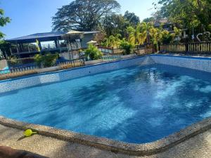 a large swimming pool with blue water at Jacob's Well Resort in Rizal