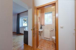 a bathroom with a toilet and a sink at Bergvilla-Ramsau in Ramsau am Dachstein +28 photos