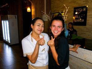 a man and a woman posing for a picture at Röstiland by NOXAMA SAMUI in Lamai