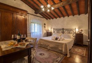 Krevet ili kreveti u jedinici u objektu Hotel Colle Etrusco Salivolpi