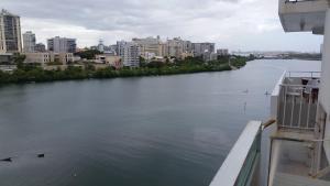 a view of a river from a ship at Ritz Condo in San Juan