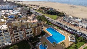 an aerial view of the hotel and the beach at Beachfront Apartment - Sea View - COU02 in Ayamonte