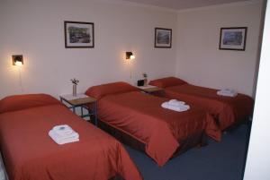 Ein Bett oder Betten in einem Zimmer der Unterkunft Las Piedras de Patagonia