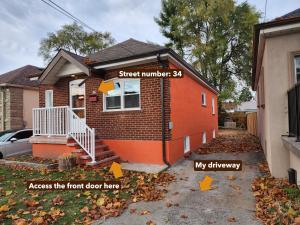 a house with a street on it at Affordable Quiet Private Room - 10-min Walk to Subway in Toronto +4 photos