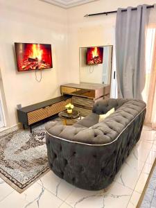 พื้นที่นั่งเล่นของ Charmant studio moderne