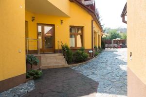 O edifício onde o hotel está situado