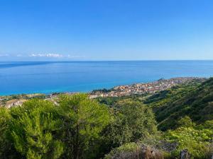 a view of the ocean from a hill at Affaccio degli Dei in Drapia