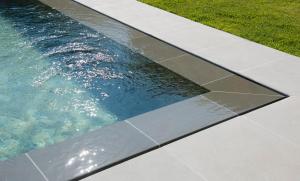 una piscina de agua con hierba al lado en Romantic Hotel & Restaurant Villa Cheta Elite en Maratea
