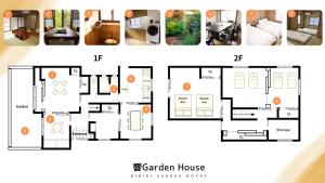 a collage of pictures of a house at 響-Garden House- in Toyonaka +61 photos