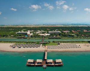 an aerial view of a resort on the water at Gloria Serenity Resort in Belek