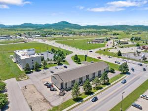 an aerial view of a building and a road at Quality Inn Spearfish I-90 in Spearfish