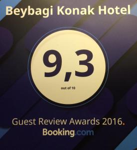 a sign for a hotel with the number thirty eight at Beybagi Konak Hotel in Safranbolu