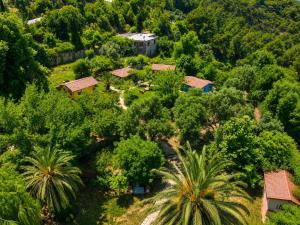 an aerial view of a house surrounded by trees at Denge Hidden Garden in İslâmlar +88 photos