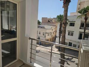 a balcony with a view of a city at Le Diamant in Tétouan