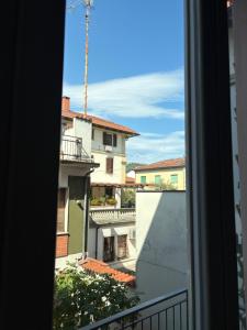 a view from a window of a building at Dimora Corso Roma in Montecatini Terme
