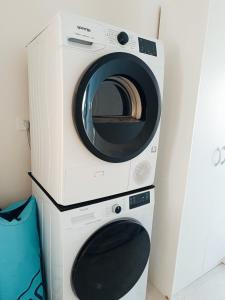 a washer and dryer stacked on top of each other at Apartment Hidden Garden in Pula