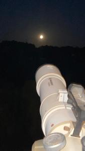 a close up of a camera on a boat at night at Sunny House Baltic in Kopalino