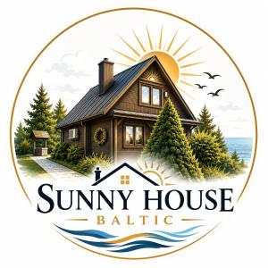 a logo for a summer house baking company at Sunny House Baltic in Kopalino