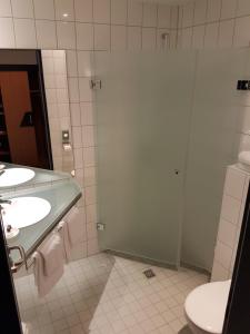 Koupelna v ubytování Hotel Zur Mühle