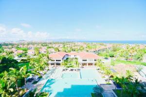 an aerial view of a resort with a swimming pool at Danang Villas Complex in Danang