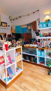 a room with lots of shelves at Sabila Boutique Hotel in Kathmandu