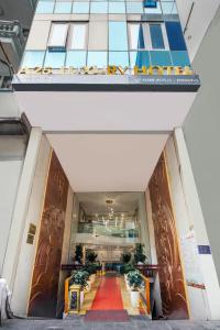 a view of the front of a building at A25 Premium Hotel - 12 Ngô Sỹ Liên in Hanoi