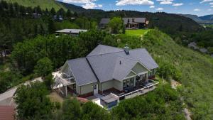 an aerial view of a house on a hill at 29 Timberline Drive in Durango